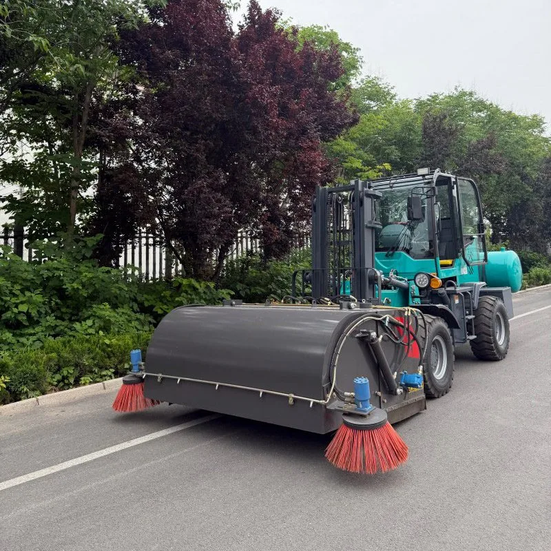 Zamiatarka podnoszona hydraulicznie